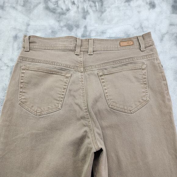 Gloria Vanderbilt Jeans Womens 12 Tan High Rise Straight Stretch Denim Casual - Picture 5 of 15